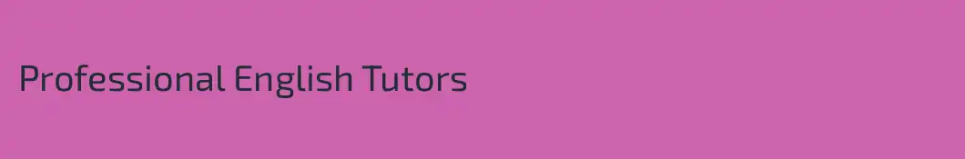 Professional English Tutors